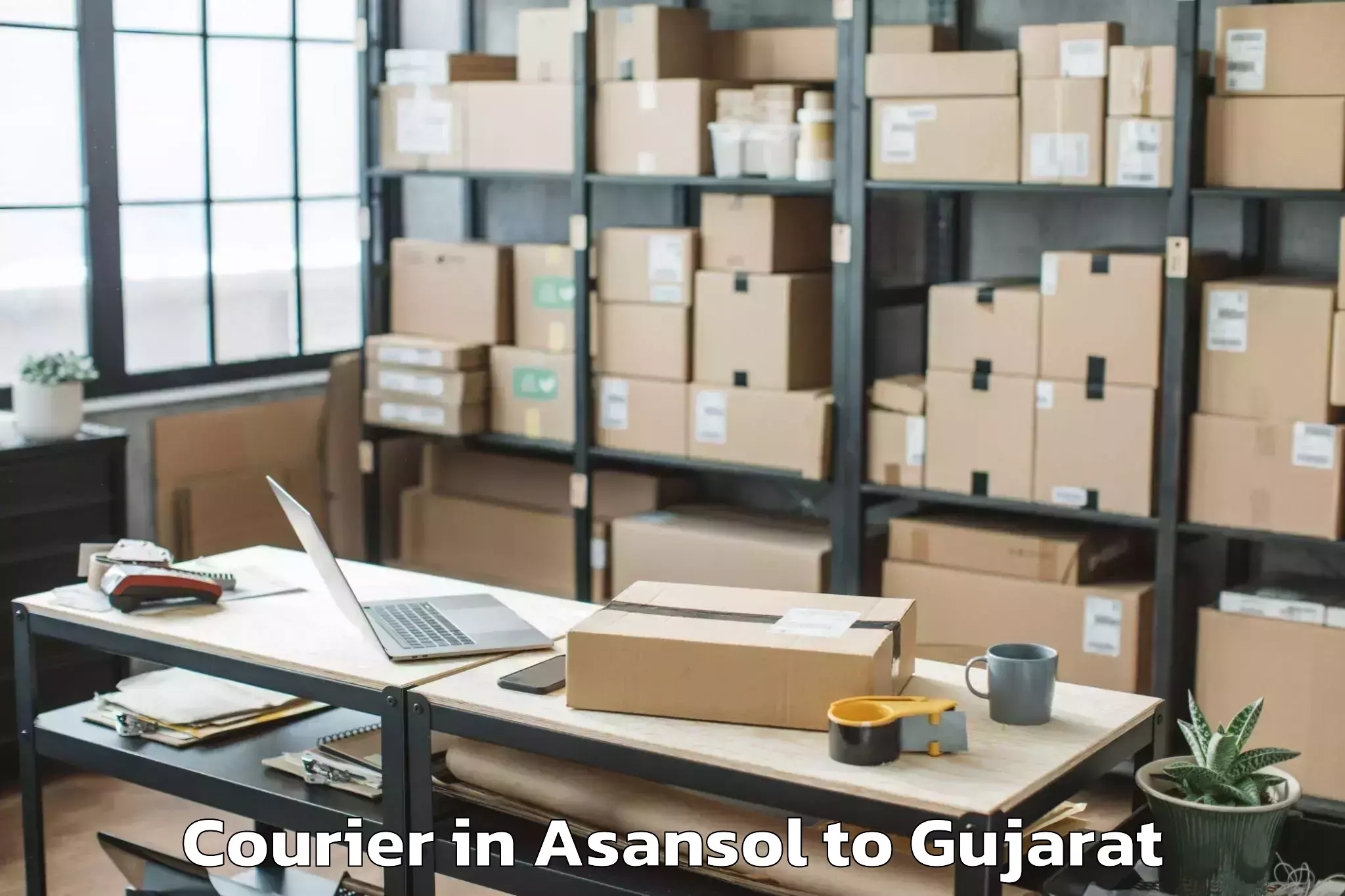 Asansol to Khedbrahma Courier Booking